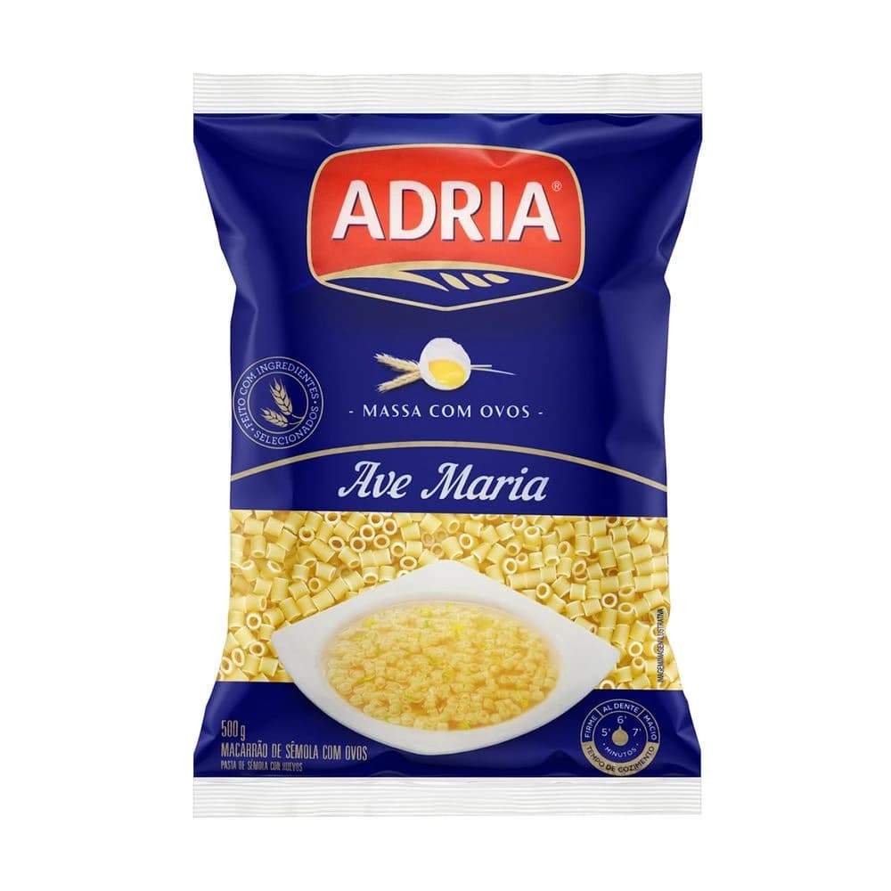Macarrão Ave Maria Adria com Ovos 500g