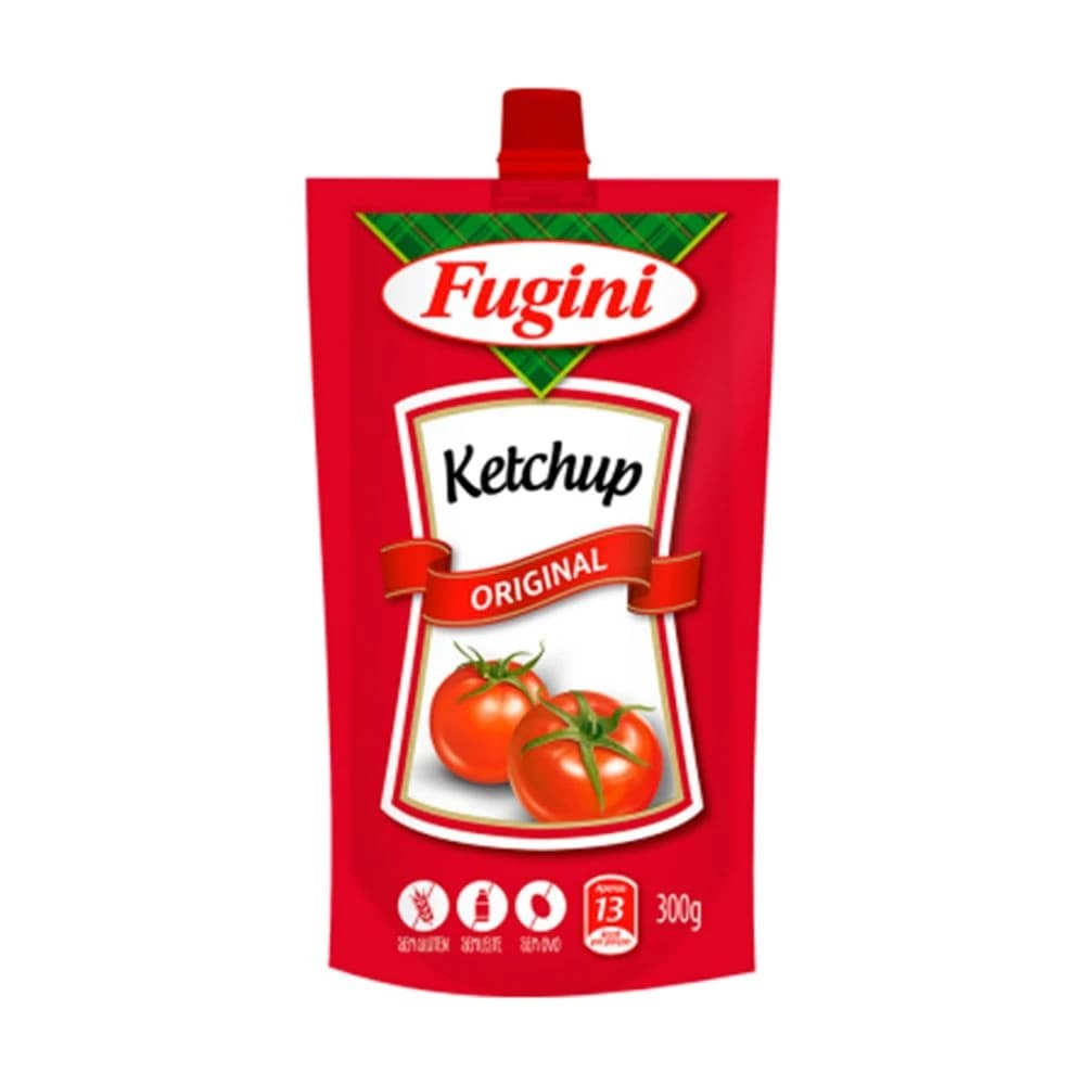 Ketchup Fugini Tradicional Sachê Bico 300g