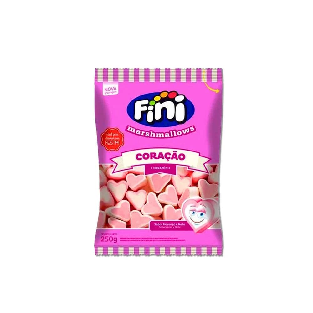 Marshmallow Fini Coração 250g
