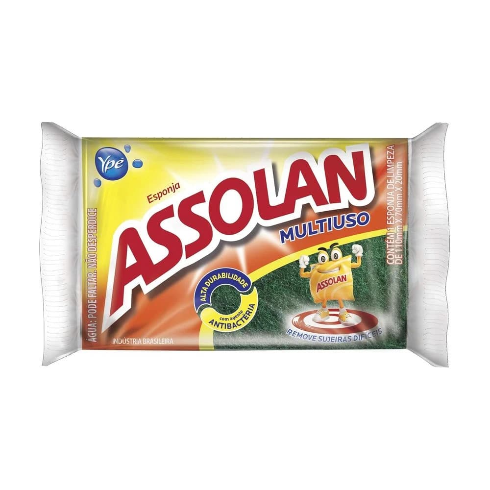 Esponja Sintética Assolan Perfumada Multiuso Pequena 1 Unidade
